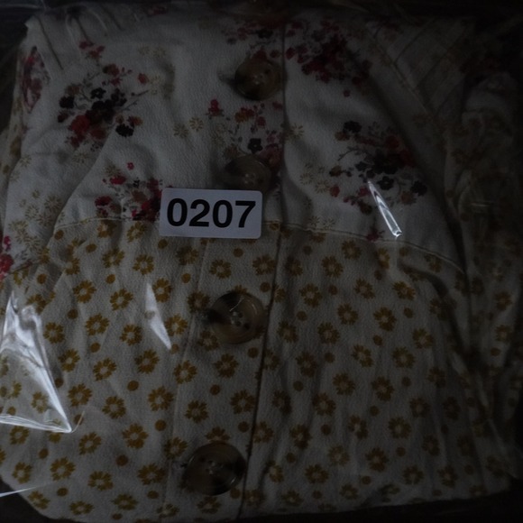 Free People Wonderland Floral Print VNeck Button Mini Dress Yellow Long Sleeve - Picture 11 of 11